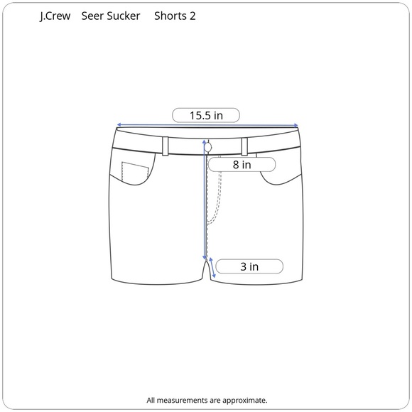 SOLD J. Crew Fushia Striped Seersucker Shorts3Inch - Picture 7 of 7